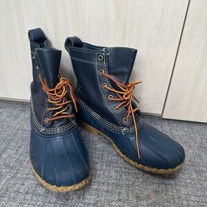LL Bean Boots Women’s 7.5 Blue Leather